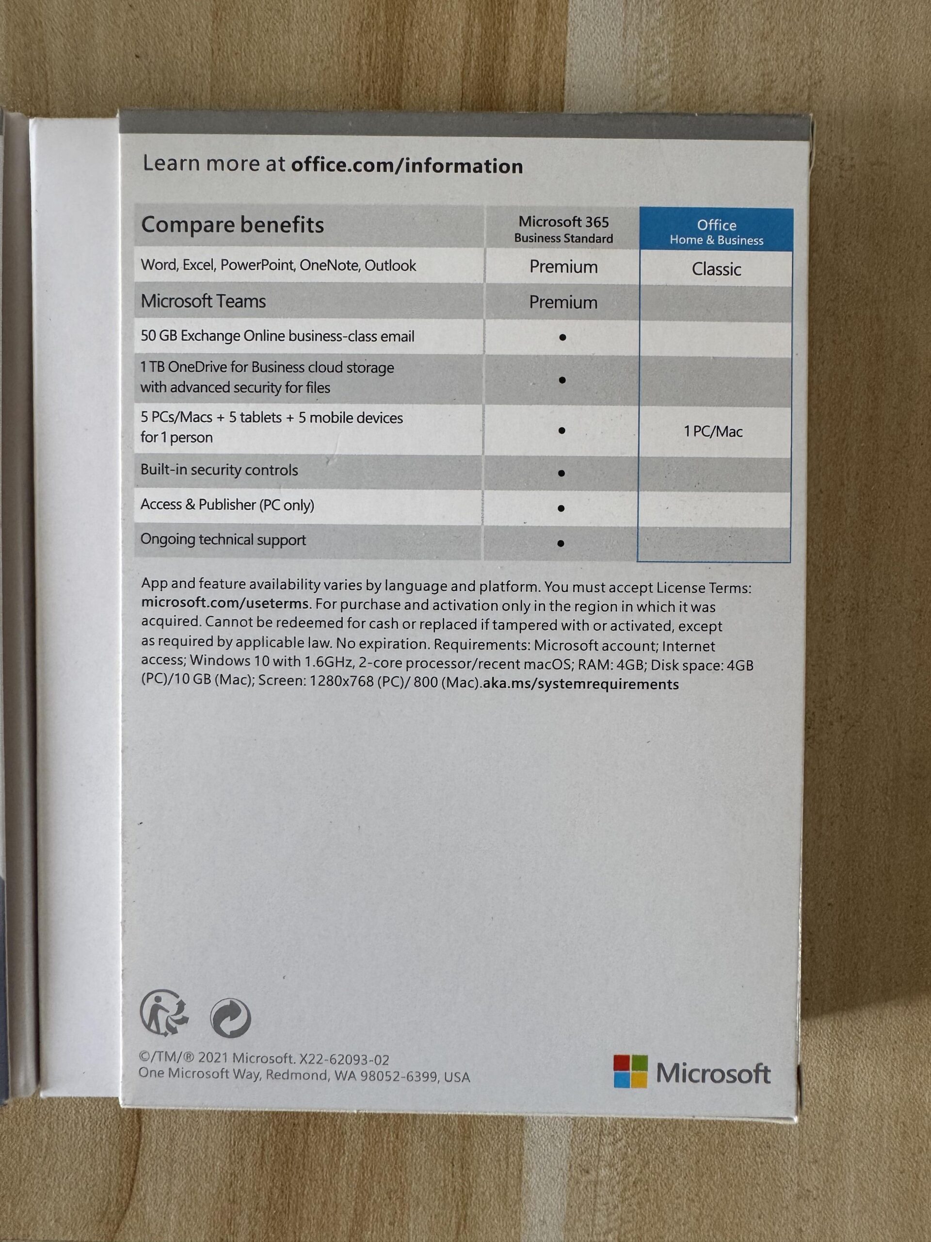 Office 2021 Home and Business Retail Box - Image 3