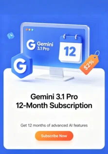 Google Gemini 3.1 Pro membership - Annual subscription included
