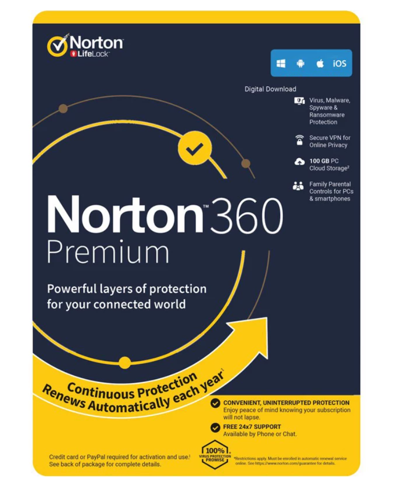 Norton 360 Premium 2 Year 1Device