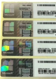 Windows 10 Pro COA Sticker-Silver