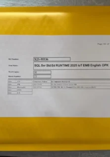 SQL Server 2025 Standard DVD Full Package